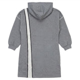 Kix Grey Open Zipper Dress