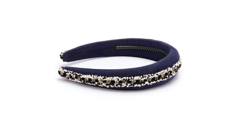 Le Enfant Navy Frill Detail Headband
