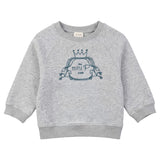 Mini P Grey/Teal Velvet Emblem Sweatshirt