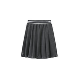 Phil and Phoebe Grey Mila Crest Pleated Skirt