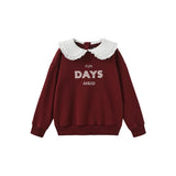 Hello Yellow Burgundy Lanny Sweatshirt