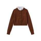 Mallory and Merlot Brown Birnit Cardigan