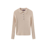 Mallory and Merlot Pink Mica Ribbed Knit Sweater