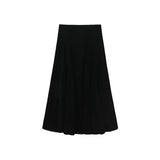 Tustello Black Velvet Paneled Skirt