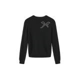 Lilou Black Gem Bow Sweater