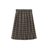 Tustello Plaid Gail Pleated Skirt