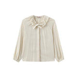 Tustello Cream Polka Dot Shirt