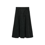N+A Green Rustic Drop Paneled Corduroy Skirt
