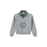 N+A Grey Shan Collar Sweatshirt