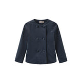 One Child Dusty Blue Briar Velvet Blazer