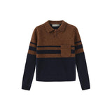 French Heritage Natural Rhea Striped Sweater