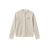 One Child Cream Sony Cherry Knit Cardigan