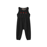 Phil and Phoebe Black Denim Jug Overalls