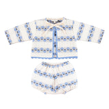 Bebe Organic Flower Stripe Scilla Set