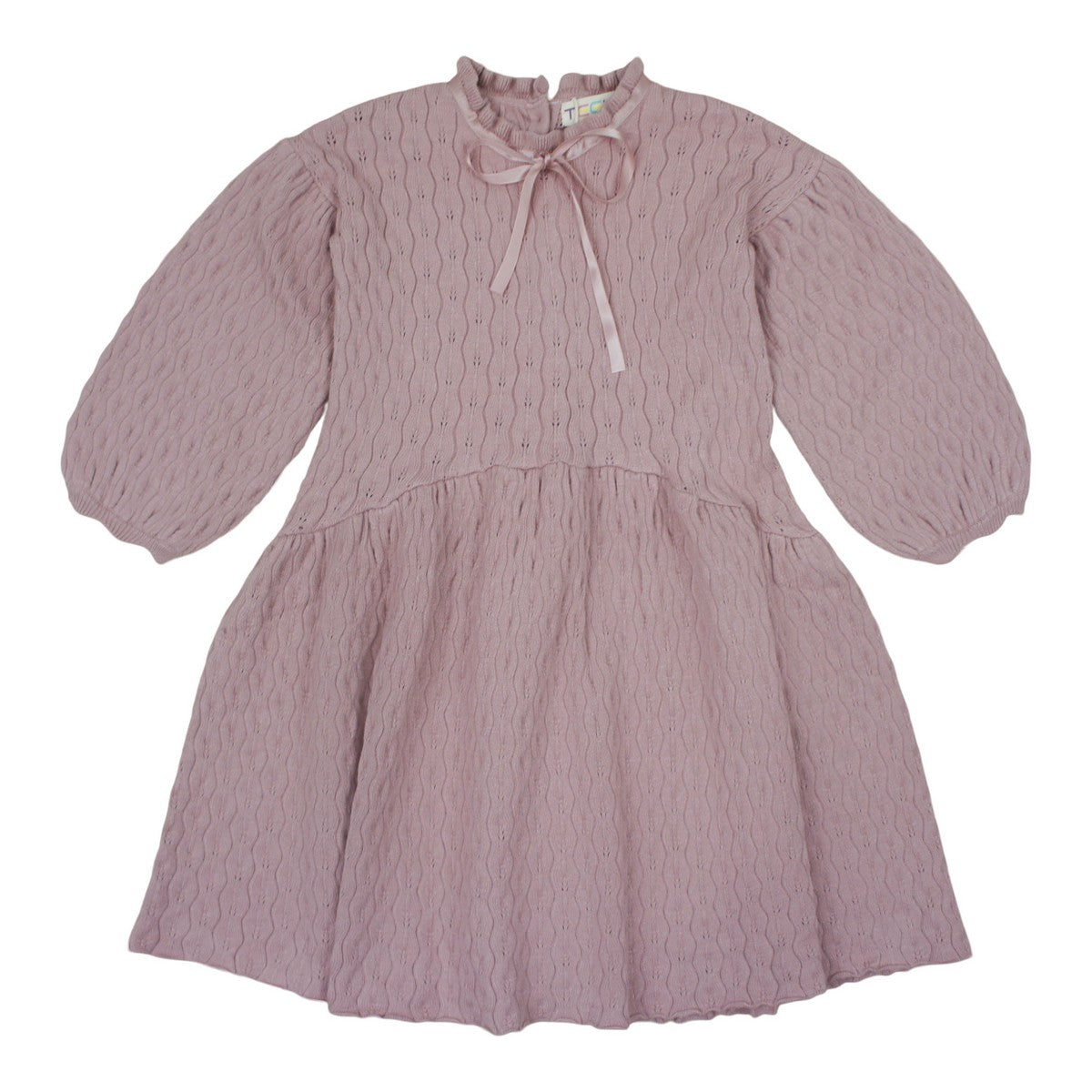 Teela Mauve Pointelle Dress