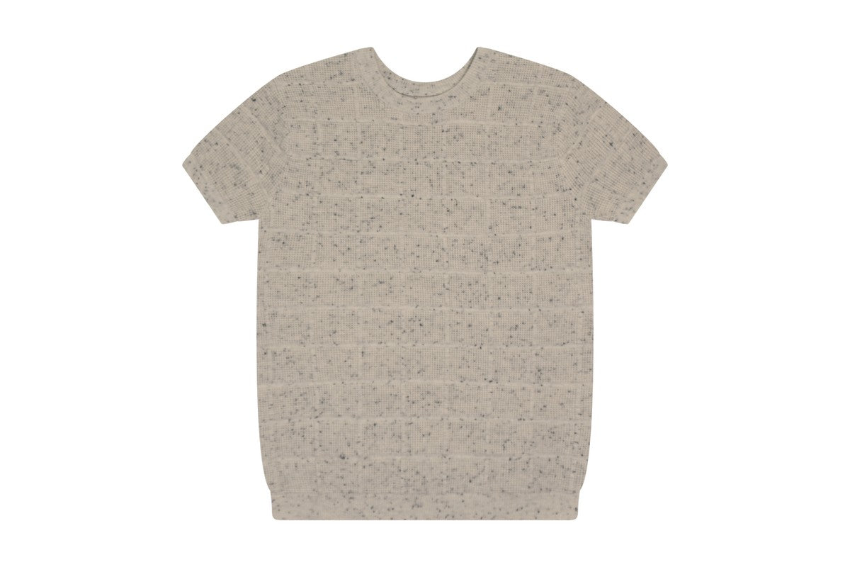 Kipp Speckled Oatmeal Grid Texture Sweater