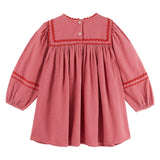 Emile Et Ida Pink Velvet Dress