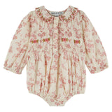 Emile Et Ida Rosalie Embroidered Smocked Romper