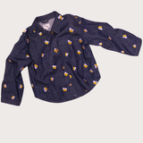 Koter Denim Jagger Embroidered Oversize Shirt