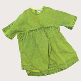 Koter Green Denim Overdye Rumi Dress
