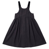 Pip+Pio Black Taffeta Jumper With Velvet Straps