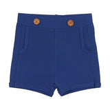 Sweet Threads Cobalt Blue Ace Knit Shorts