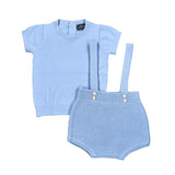 Sweet Threads Light Blue Kallie Romper Set