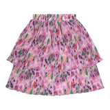 Teela Watercolor Crinkle Layered Skirt