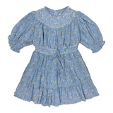 Teela Blue Floral Crinkle Dress