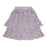 Teela Pink Crinkle Layered Skirt
