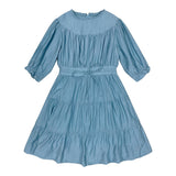 Teela Blue Crinkle Dress