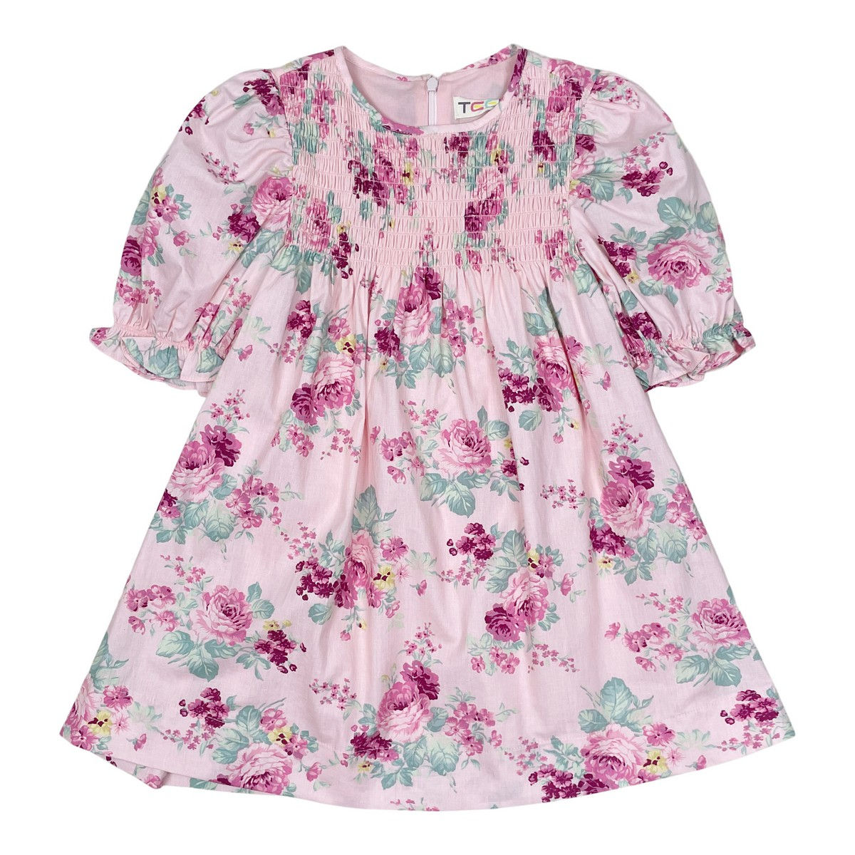 Teela Pink Smocked Dress – Young Timers Boutique