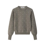 Coco Blanc Cream Crew Dot Sweater