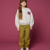 Petit Blush Grey Melange Easy Sweatshirt
