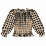 Petit Blush Beige Check Flow Shirt
