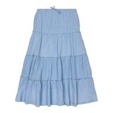 Teela Blue Gauze Maxi Skirt