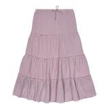 Teela Light Pink And White Gauze Maxi Skirt