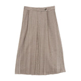 Twinset Camel Pied De Poule Skirt