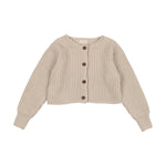 Lil Legs Oat Knit Cardigan 