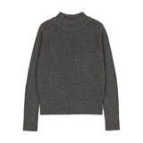 Sweet Threads Light Grey Signature Ribbed Sweater