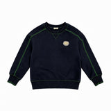 Madeline Navy Pocket Stitch Sweatshirt