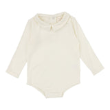 Lil Legs Cream Collar Onesie