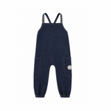 Madeline Denim Floral Embroidered Overalls