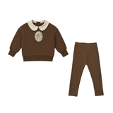 Madeline Brown Patch Collar Set