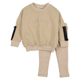 Teela Beige Pull Baby Boy Set