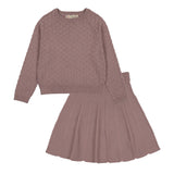 Teela Mauve Wave Sweater Set