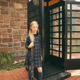 Looms Blue Plaid Collection Dress