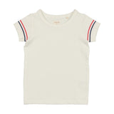 Analogie White/Stripe Short Sleeve T-Shirt