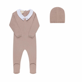 Looms Baby Mauve Fair Isle Collection Footie Set