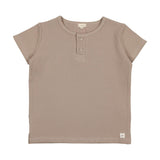 Lil Legs Taupe Boxy Henley